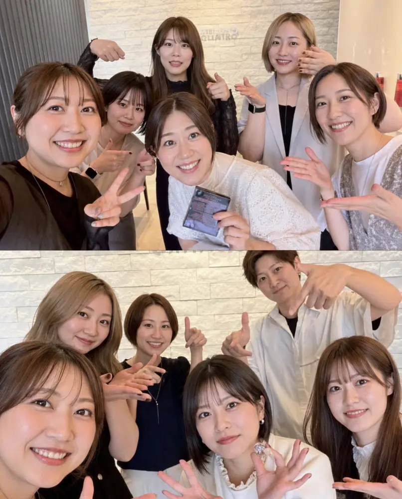 チームでの記念写真