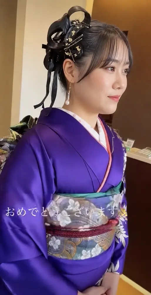 門出を祝うサロンワーク